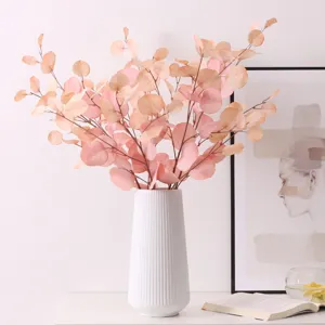Artificial eucalyptus leaves faux apple branches for home and indoor wedding decoration