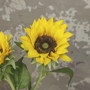 Artificial sunflower single stem fake flower for home decor photography props main view