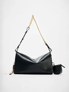 Women Casual Large Capacity Tote Bag PU Leather Crossbody Shoulder Bag Stylish Pillow Handbag With Chain Strap