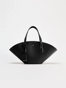 Femme Cuir PU Cabas Sac Bandoulière Grande Capacité Sac à Main Navetteur Forme Éventail Rétro Décontracté
