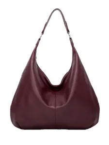 Vintage PU Leder Tragetasche Für Damen Große Kapazität Umhängetasche Casual Pendler Hobo Tasche Weiche Handtasche