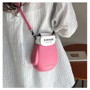 Stijlvolle roze bokshandschoen vorm crossbody tas uniek design telefoontas voor vrouwen.