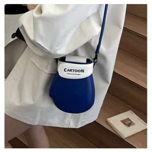 Leuke mini bokshandschoen crossbody tas voor dames, unieke stijlvolle telefoon schoudertas.