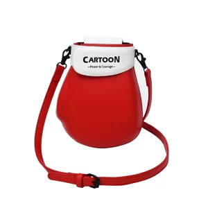 Leuke mini schoudertas voor dames, stijlvolle PU lederen handtas in bokshandschoen vorm.