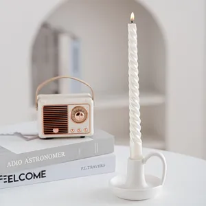 Bougeoir en ceramique moderne nordique chandelier blanc minimaliste pour decoration interieure