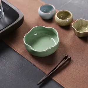 Céramique céladon four Ge bol à eau lave-tasse accessoire traditionnel de cérémonie du thé