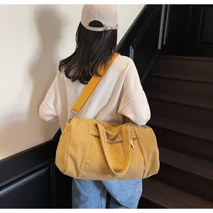 Donne Grande Capacità Tinta Unita Pile Borsa a Tracolla Casual Viaggio Borsa a Spalla Versatile Yoga Borsa a Mano
