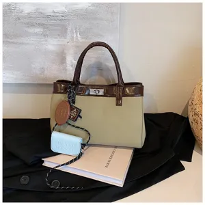 Chic women handbag autumn minimalist crossbody bag stylish maillard tone daily fashion accessory