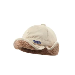 Bonnet trappeur chaud d'hiver avec cache-oreilles, polaire agneau, coupe-vent élégant.