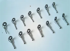 Roestvrijstalen vishengel geleide ringen top set voor zeevissen reparatie vervangende onderdelen