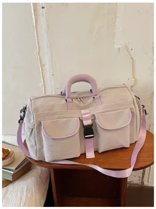 Borsa da viaggio sportiva multitasche da esterno, borsone casual per fitness e viaggi.