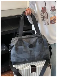 Travel duffel bag large capacity overnight weekender bag casual portable luggage bag for women