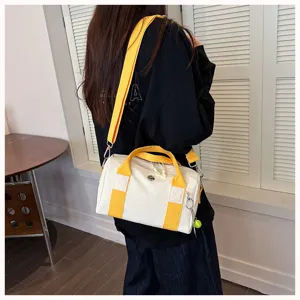 Koreanischer Stil Segeltuch Umhängetasche lässige tragbare Reisetasche kleine Tasche