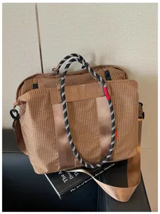 Sac de voyage carreaux tendance leger grande capacite sac de sport bandouliere pour voyage