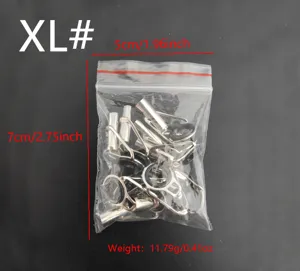 Set vervangende onderdelen voor roestvrijstalen vishengel tip top geleidering XL.