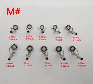 201 roestvrijstalen hengel geleide ring tip top vervanging DIY visuitrusting onderdelen