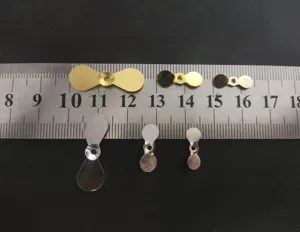 Metal spinner blades fishing accessories set for lure fishing, multi-size metal parts.