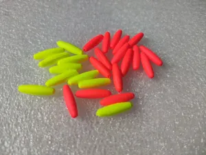 Bright fishing float beads, fluorescent foam beans for fishing tackle modification and DIY.
