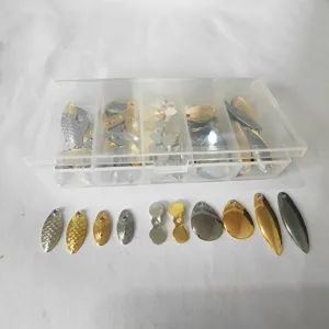 Fishing Spoon Lures Set DIY Spinner Baits Metal Fishing Lure Accessories Box Set