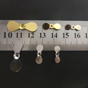 Metal spinner blades fishing lure accessories micro spoon propeller DIY tackle parts