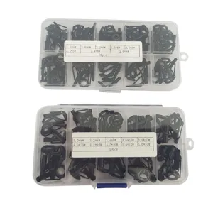 50/80st zwarte hengel geleide ringen top set 1.6-5.0mm zeevissen tackle accessoires