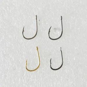 Bulk eyed fishing hooks set barbed saltwater sea fishing tackle hooks equipment