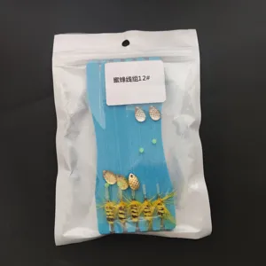 Set de moscas de pesca abeja con cucharas giratorias y tabla de espuma para trucha aparejos