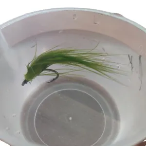 Simulation fishing lure green moss hook feather jig bait for bass fishing outdoor water sport gear