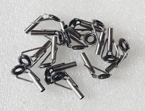 Stainless steel fishing rod guide rings ceramic top ring DIY repair fishing pole accessories set