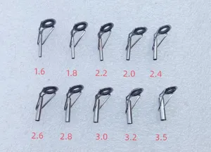 Stainless steel fishing rod tip top guide ring ceramic fishing tackle DIY spare parts