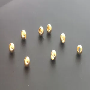 Gold metal fishing beads stopper copper beads lure accessories for fly fishing line 3mm 4mm