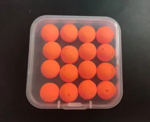 12mm foam fishing floating balls orange carp fishing rig floats bait tackle set box