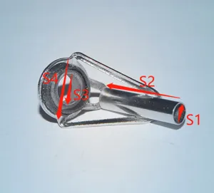 Stainless steel fishing rod top guide ring with ceramic insert and dimension markers for DIY repair.