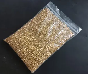 Gold metal stopper beads 3mm 4mm copper beads fly fishing line group accessories bulk pack