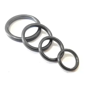 Zwarte keramische ringen set voor vishengel reparatie, duurzame gladde lijn geleider accessoires.
