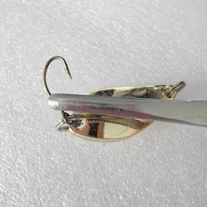 Metal spoon fishing lure trout spoon bait single hook hard bait freshwater fishing tackle 1pc