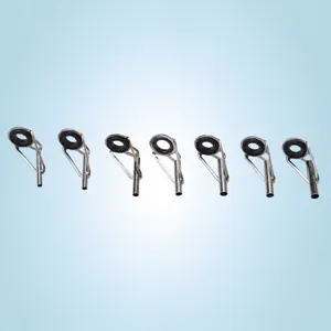 Fishing rod guide ring set, top and second guide rings, various sizes for fishing gear parts.