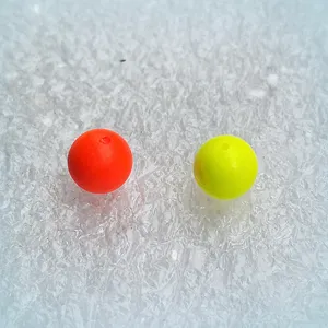 Perla galleggiante rotonda accattivante 36mm boa da pesca in schiuma indicatore di abboccata 2pz