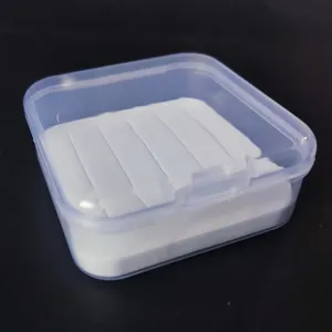 Transparent plastic fly fishing box with foam insert, portable lure storage box for hooks.