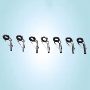 Stainless steel fishing rod guide rings lure line tips DIY fishing tackle parts set