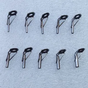 Stainless steel fishing rod top guide ceramic line ring DIY repair tackle accessories set