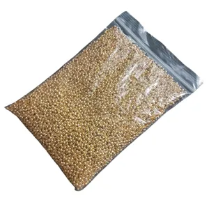Gold metal beads, 3mm 4mm brass beads for fishing lure line accessories and DIY jewelry crafts.