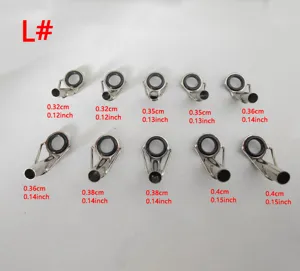 Roestvrijstalen vishengeltop geleidering set, duurzame top reparatieset 10 stuks gevarieerd.