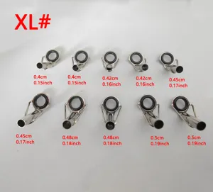 Roestvrijstalen Hengel Topgids Ringen DIY Reparatieset Set van 10 Stuks voor Vissen
