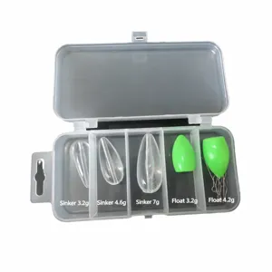 5pcs Micro Fishing Casting Floats Set Slow Sinking Floating Lure Tackle Box Accessories