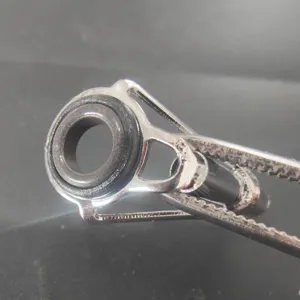 Fishing rod guide ring tip top replacement DIY repair tackle accessory metal ceramic durable.