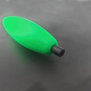 European oval fishing float cigar design reservoir fishing tackle accessory green color