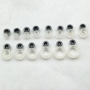 Visgids ringen set keramische siliconen vervanging voor hengel DIY visuitrusting accessoires