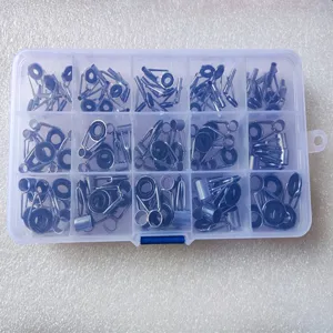 Visgidsring Reparatie Kit Roestvrij Staal Keramische Oogringen DIY Visgerei Accessoires