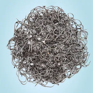 Bulk fishing hooks with barbs, carbon steel Iseni fishing tackle accessories for anglers.